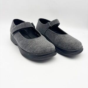 L.L. Bean Gray Wool Mary Jane Shoes Size 7.5